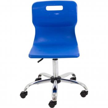 Titan Adjustable Blue Swivel Chair