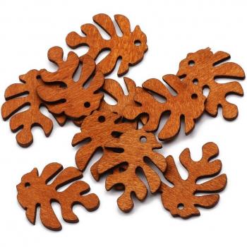 30Pcs 24x30mm Colorful Leaf Charms for DIY Jewelry Making