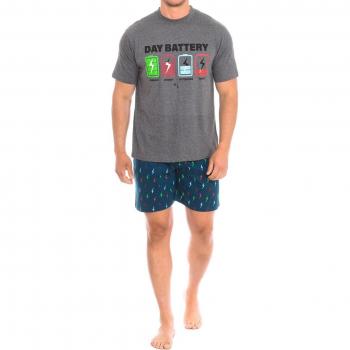 KISSES & LOVE Herren Schlafanzug mit kurzen Ärmeln 3XL