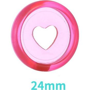 Cute Candy Color Heart Binder Rings