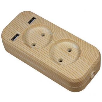 Enchufe de Extensión Dual USB 5V 2A KF-01-2