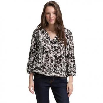 Tom Tailor Women's Navy Dot Pattern Blouse, 42