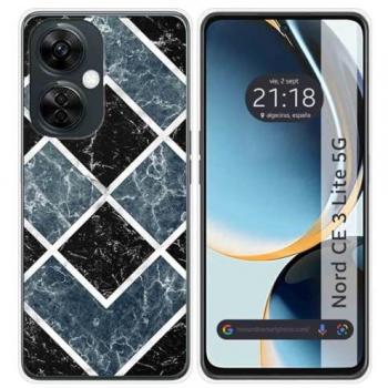 Funda de Silicona para OnePlus Nord CE 3 Lite 5G con Diseño de Mármol 06 y Dibujos