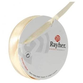 Rayher 7mm Beige Satinband – 10 m