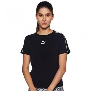 PUMA Damen Shirt Classic Tight Top Schwarz XL