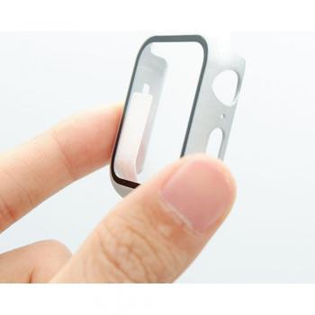 Frosted Bumper Case + Tempered Glass Screen Protector for Apple Watch Series 1-5 (42mm/38mm)