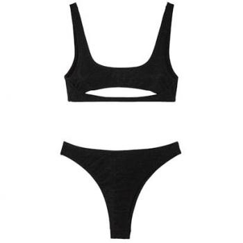 Effek Top Bikini Nero L – Modello Donna
