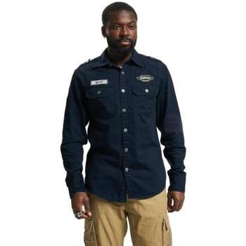 Brandit Langarmhemd Brandit Herren Luis Vintageshirt (1-tlg)