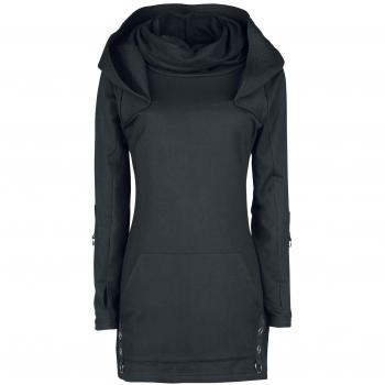 Poizen Industries Gothic Kapuzenpullover Siego Top S bis XL für Damen schwarz