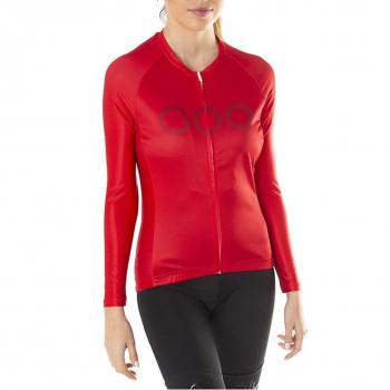 Women's Ecoon Tourmalet Red Long Sleeve Jersey, Size S