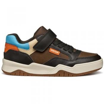 Geox Perth sneakers per bambini, EU 33, tono marrone