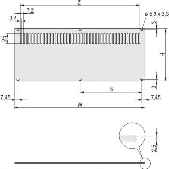 Schroff Piastra di Chiusura 2pz nVent