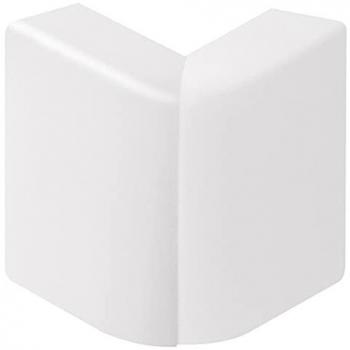 Angle blanc pour plinthe extérieure, hauteur 13 cm, profondeur 0,5 cm