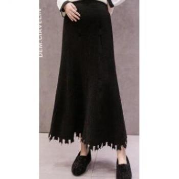 Falda Femenina Invierno Punto Delgado