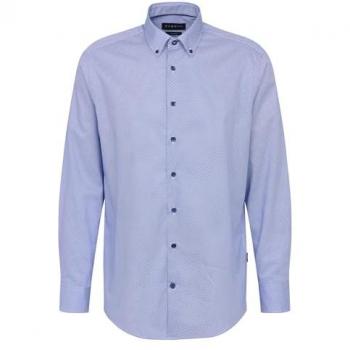 Bugatti Freizeithemd Satin marineblau