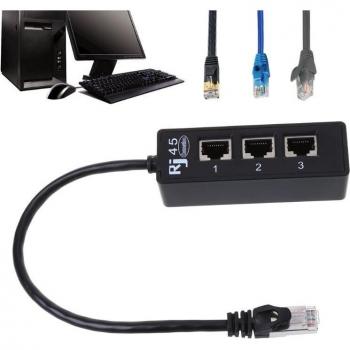 1 to 3 Port Ethernet Connector