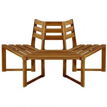 Banc de jardin semi-hexagonal vidaXL