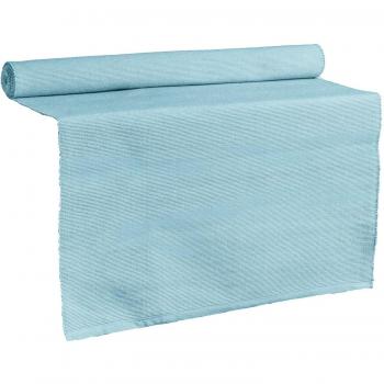 Olympic Blue Cotton Fabric Table Runner 48x183cm by Nicola Spring