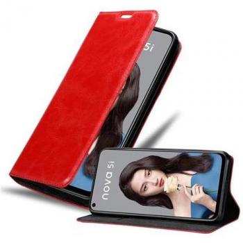 Funda con Tarjetero Huawei NOVA 5i/P20 LITE 2019 Rojo Manzana