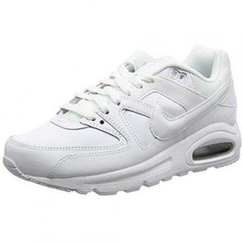 Nike Air Max Command Cuero, Zapatillas de Running Niño, Blanco / Plateado