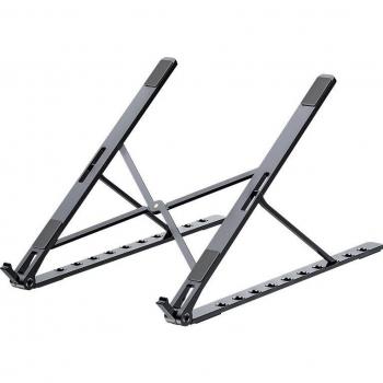 Luftgekühlter Aluminium‑Laptop‑Ständer – mobile, verstellbare Faltbasis für MacBook Pro & Notebook
