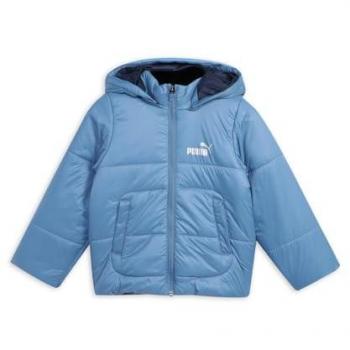 Matelassage PUMA MiniCats – Veste Enfant Bleu Horizon avec Capuche