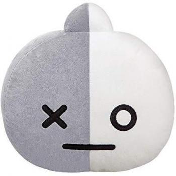 Cojín de Peluche Aurora Van Gris y Blanco