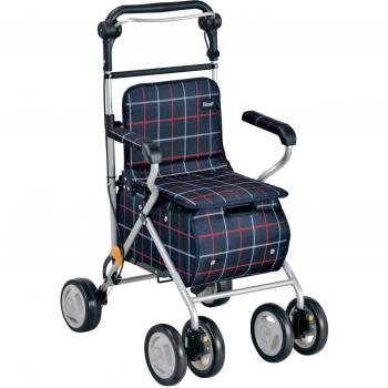 ST07 Kowa Silver Car Teikobu in Navy Lattice