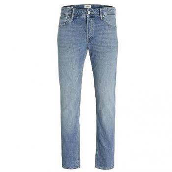 Jack & Jones Men's Mike Original Sbd 555 Tapered Fit Blue Denim Jeans
