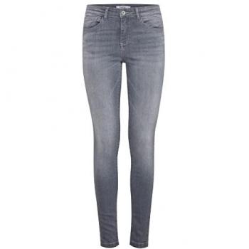 B.Young Bequeme Jeans BYLola – Damenhose in klassischer Jeans-Optik – Größe 28, Längenwahl 32, Farbe Blau (Light Grau Denim)