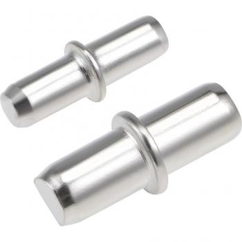 20 Pieces Shelf Support Pegs 5x19mm 6x19mm Nickel Plated Alloy Bracket Pins