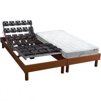 Lit Électrique avec Matelas en Mousse à Mémoire de Forme