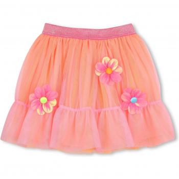 Billieblush 8-Year-Old Pink Skirt with Floral Mesh &