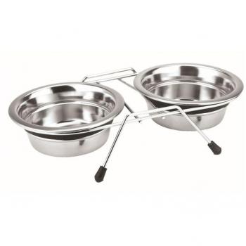Nobby Silent Diner Edelstahl Doppelnapf 400 ml