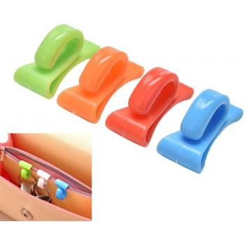 Plastic Bag Hook and Key Holder Clips (2 Pack)