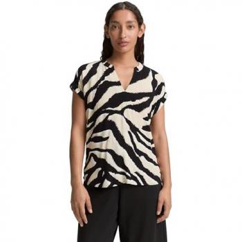 Tom Tailor Camicia Donna Colore Misto (Beige/Nero)