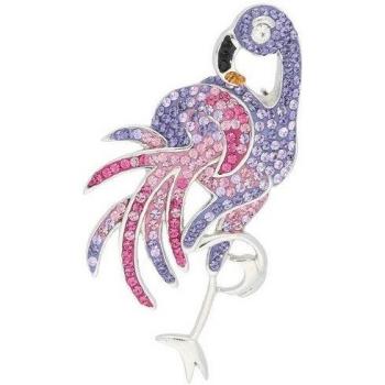 Vivance Brosche Flamingo, elegantes Design mit Swarovski-Steinen