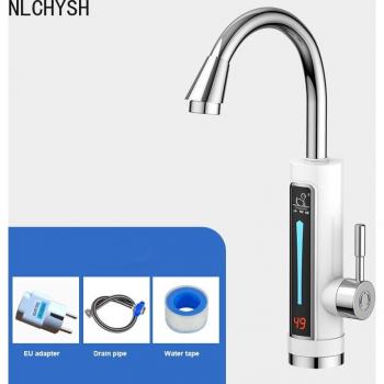 Robinet instantané 3300 W en acier inox – contrôle température, cuisine