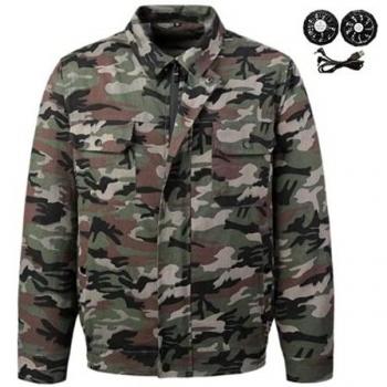 Veste Respirante pour Travail en Plein Air Camouflage 2XL