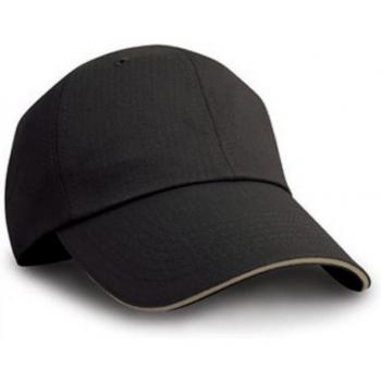 Result Headwear Baseballhut Herringbone mit Sandwich-Peak