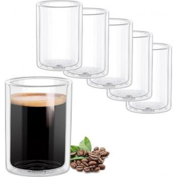Thermo‑Glas Set (Doppelwand) – 6×400 ml – Wilmax – Spülmaschinenfest