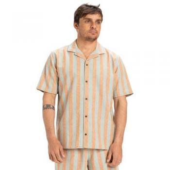 Quiksilver Camicia Regular Fit Sunset Song Beige