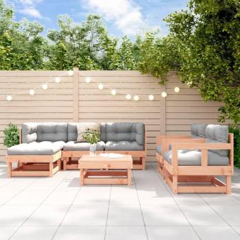Conjunto de Lounge para Exterior VidaXL 7 Peças em Madeira de Douglas