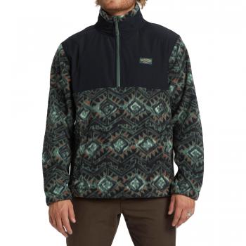 Pile Billabong Boundary Re-issue Half Zip Uomo Nero Verde Arancione