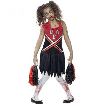 Déguisement Halloween fille pompom girl zombie