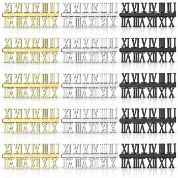 15-Piece DIY Clock Numerals and Hands Replacement