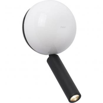 Applique avec liseuse Press blanc 1 ampoule 6,5cm