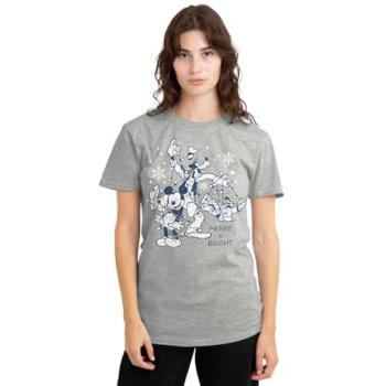 Mickey Merry Glow T-Shirt – Light Grey Medium