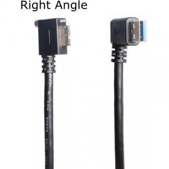 Right Angle USB 3.0 Type A to Micro B Male Cable for HDD