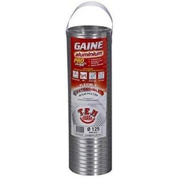 Gaine accordéon adaptable 0,45 à 1,50 m Ø 125/131 mm